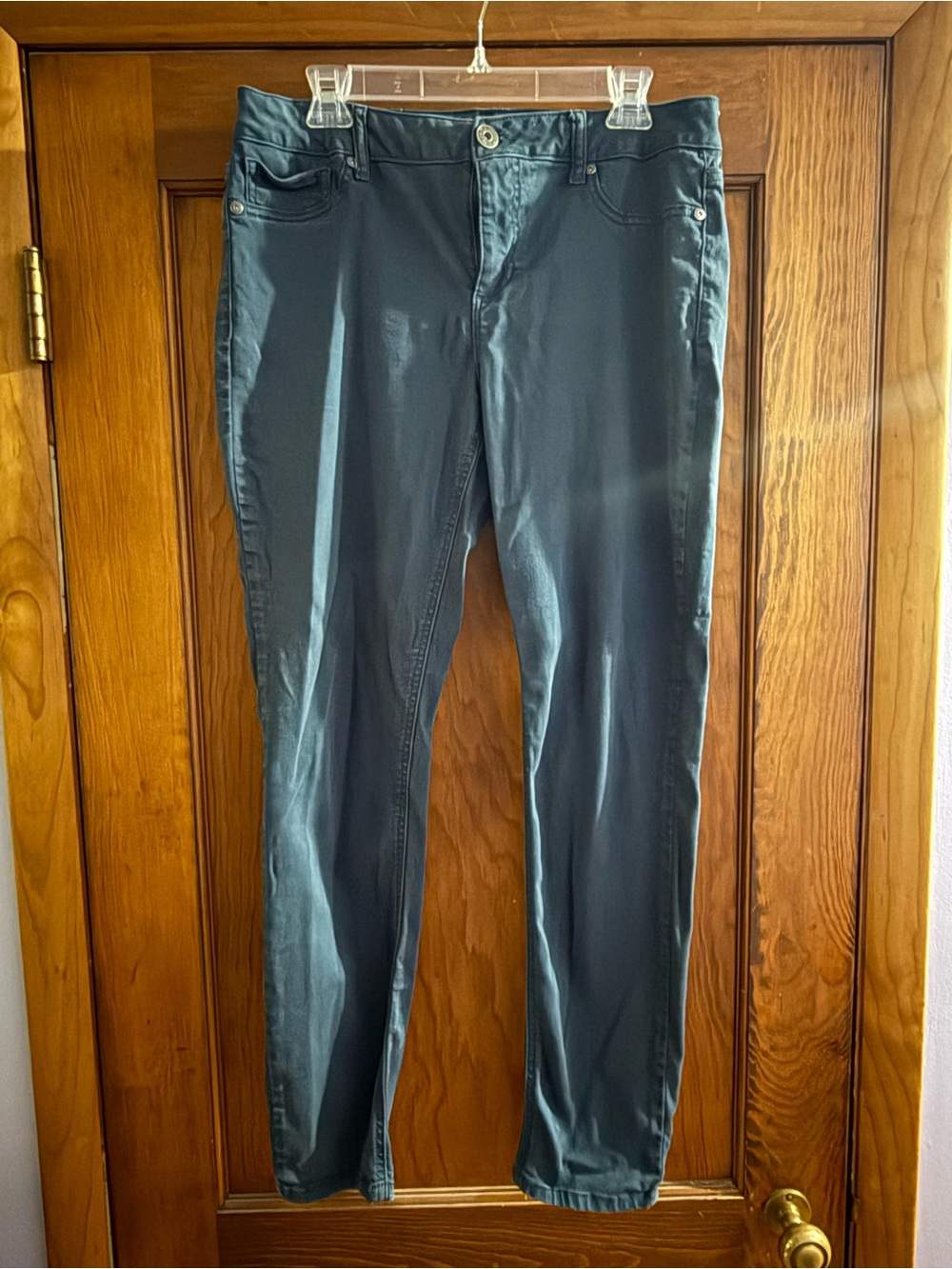 Maurices Dark Teal Straight Leg Pants